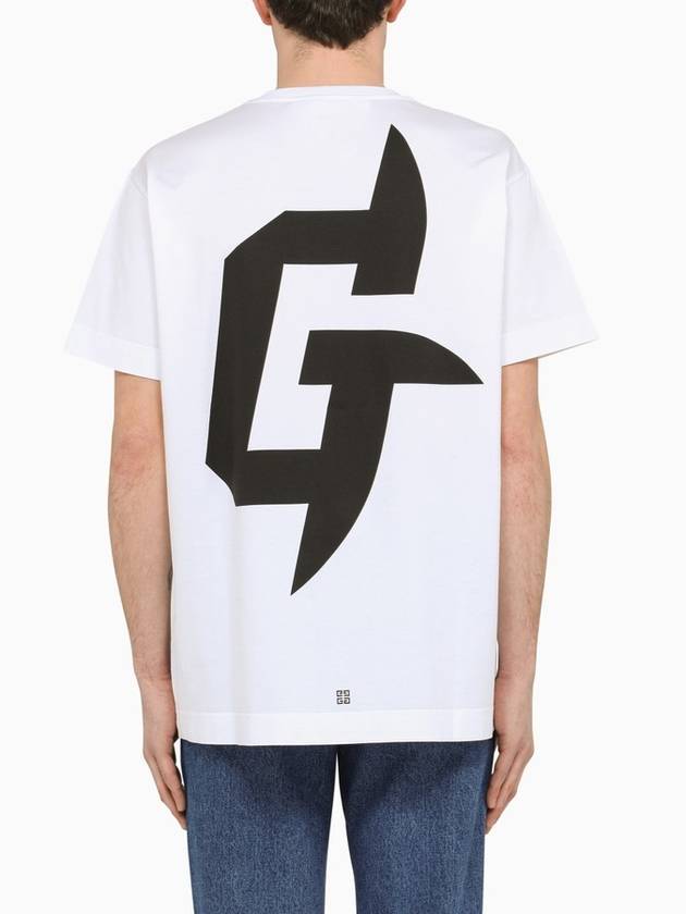 G Rider Oversized Short Sleeved T-Shirt White - GIVENCHY - BALAAN 3