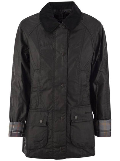 Beadnell Wax Zip-up Jacket Black - BARBOUR - BALAAN 2