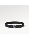 LV 40mm Reversible Monogram Eclipse Leather Belt Black - LOUIS VUITTON - BALAAN 1