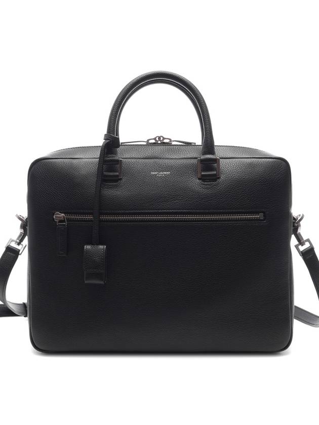 Sac De Jour Supple Brief Case Black - SAINT LAURENT - BALAAN 3