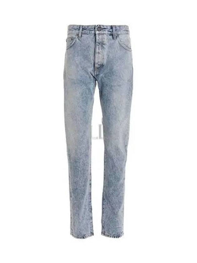 Curve Logo Print Jean Blue - PALM ANGELS - BALAAN 2