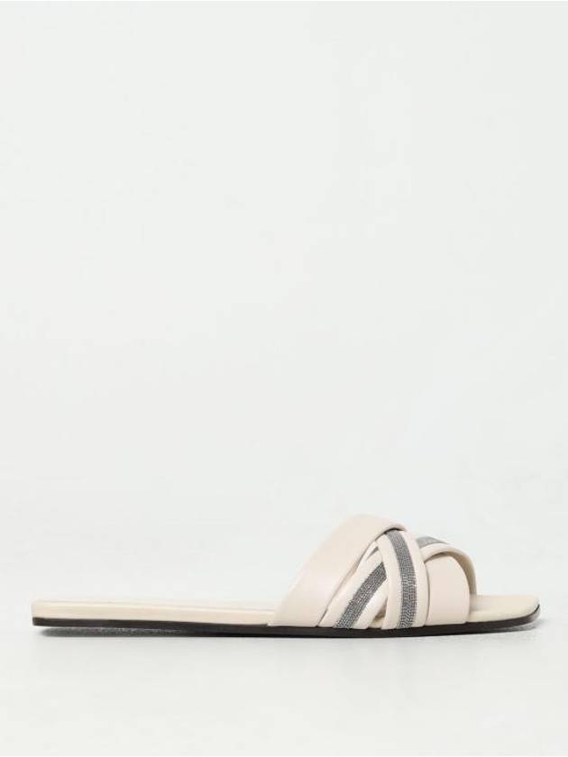 Sandals MZSKC2636 CQF25 Yellow Cream - BRUNELLO CUCINELLI - BALAAN 1