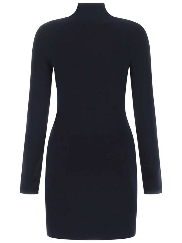 TB BLUE Midnight blue stretch viscose blend mini dress 4KC4216034 409 - ALEXANDER WANG - BALAAN 3