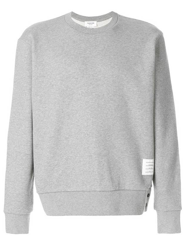 Center Back Stripe Crewneck Sweatshirt Light Grey - THOM BROWNE - BALAAN 3