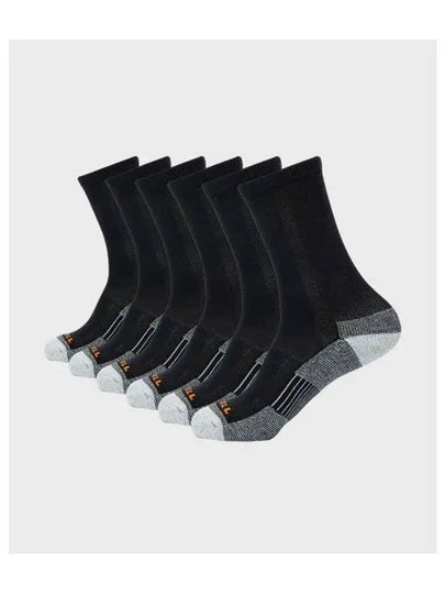 MERRELL 6 pack recycled cushioned longwood socks BLACK - MERRYMOTIVE - BALAAN 1