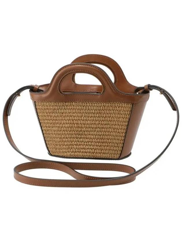 Rattan Micro Tropicalia Cross Bag Brown - MARNI - BALAAN 5