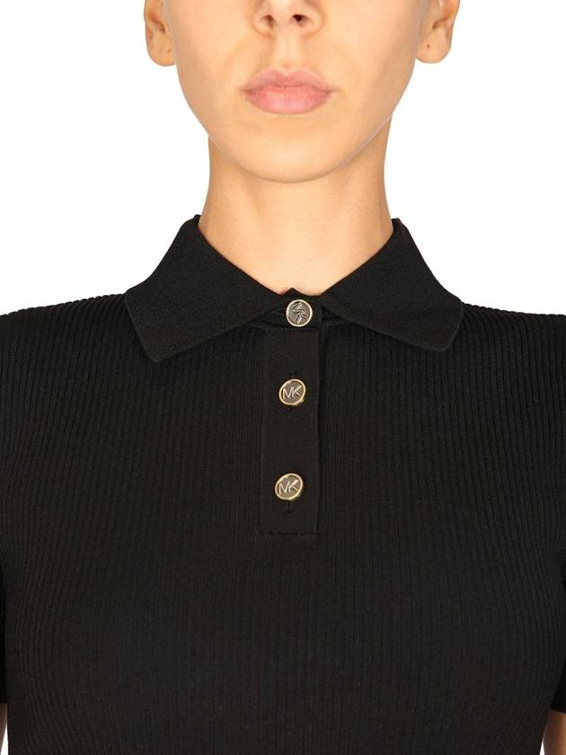 Michael Kors Polo Shirt With Logo Buttons - MICHAEL KORS - BALAAN 4