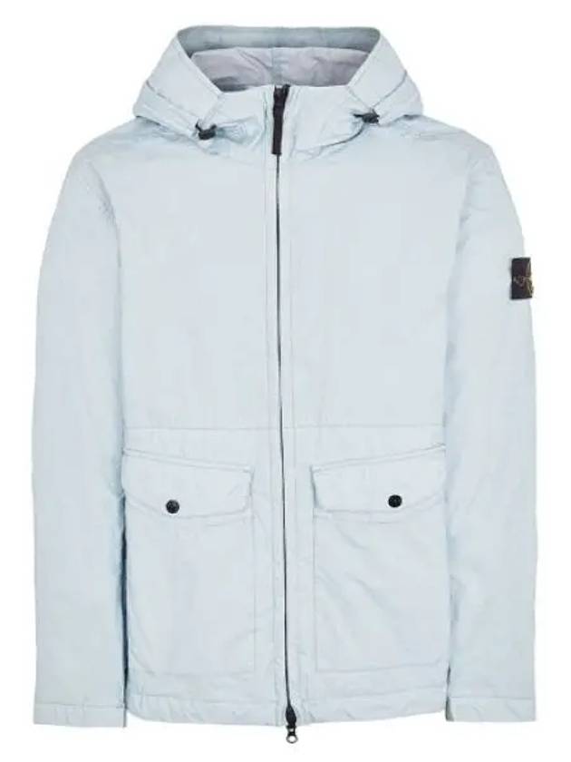 Membrana 3L TC Hooded Jacket Sky Blue - STONE ISLAND - BALAAN 2