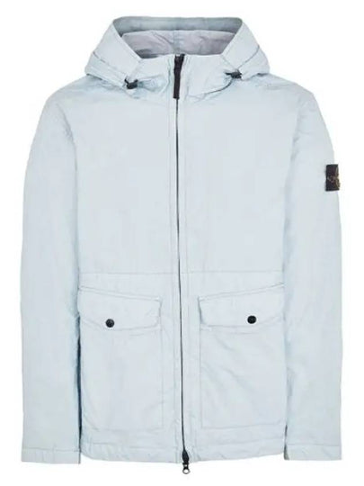 Membrana 3L TC Hooded Jacket Sky Blue - STONE ISLAND - BALAAN 2