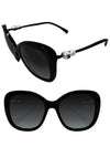 Eyewear Pearl Square Sunglasses A71133 X08222 S0116 Black - CHANEL - BALAAN 2