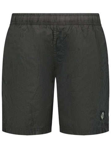 Stone Island B0943 Nylon Metal in Econyl Regenerated Nylon Swimming Trunk Dark Gray 7715B0943V0065 - STONE ISLAND - BALAAN 1