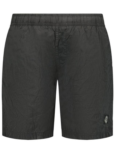 Stone Island B0943 Nylon Metal in Econyl Regenerated Nylon Swimming Trunk Dark Gray 7715B0943V0065 - STONE ISLAND - BALAAN 1