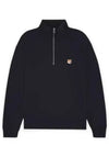 Fox Head Patch Half Zipper Sweatshirt Black - MAISON KITSUNE - BALAAN 2