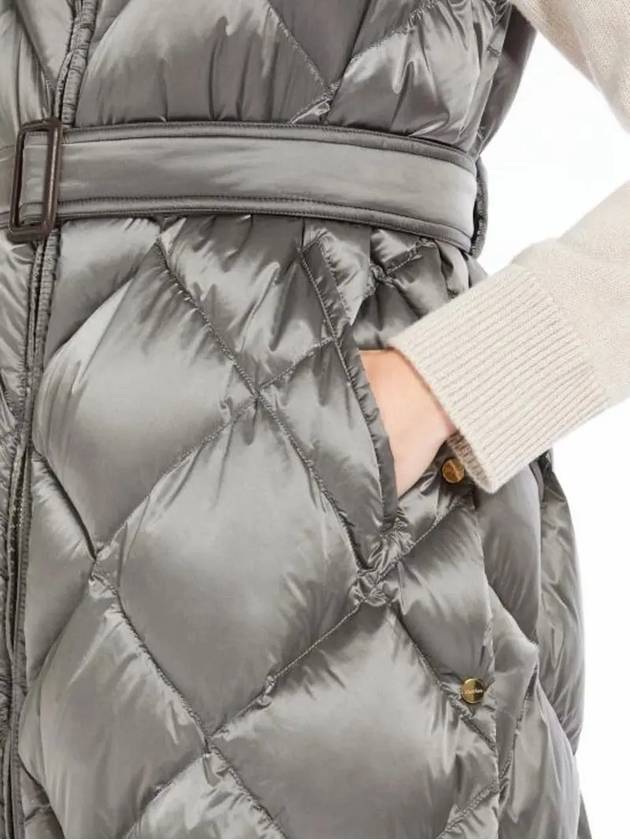 Tregil Water-Repellent Canvas Padded Belt Vest Charcoal - MAX MARA - BALAAN 6