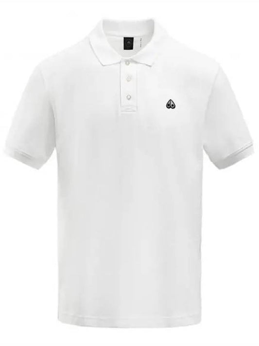 Embroidered Logo Short Sleeve Polo Shirt Ivory - MOOSE KNUCKLES - BALAAN 2