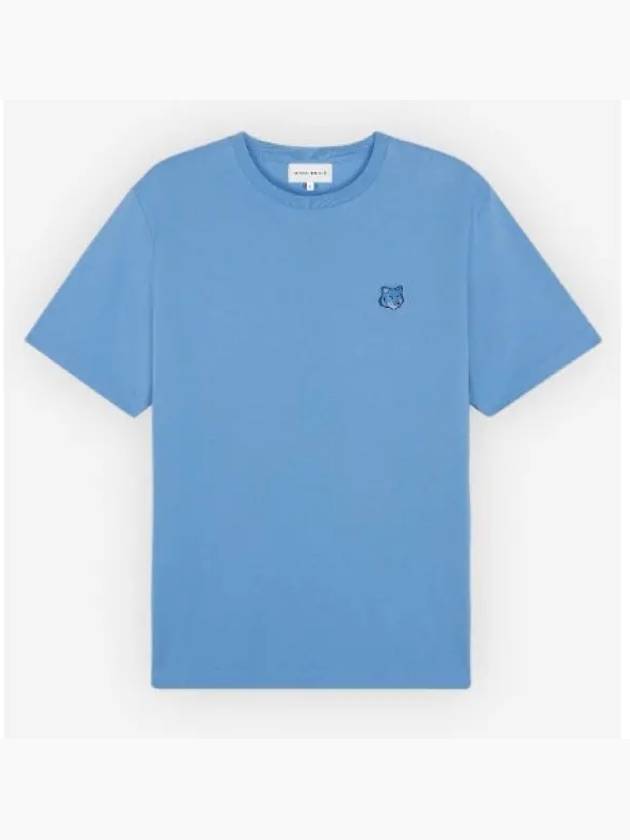 Bold Fox Head Patch Comfort Short Sleeve T-Shirt Blue - MAISON KITSUNE - BALAAN 2