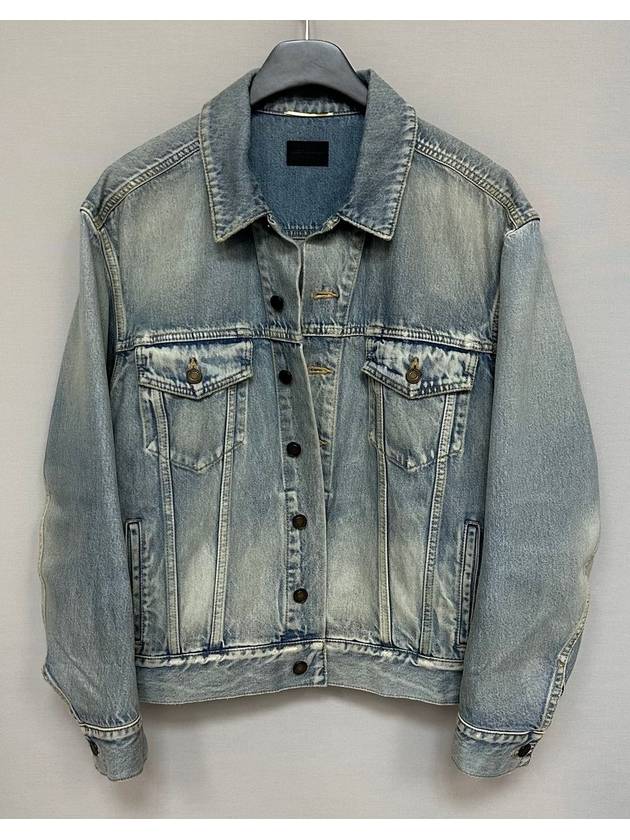 Oversized denim jacket - SAINT LAURENT - BALAAN 3