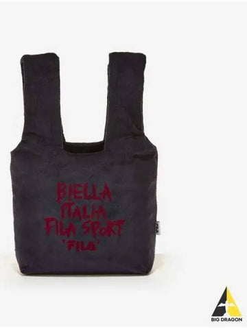 Velvet mini bucket bag NAY - FILA - BALAAN 1