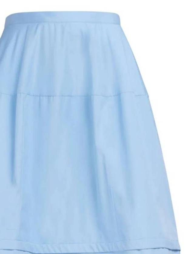 Micro Pleated Cotton A-Line Skirt Blue - MARNI - BALAAN 3