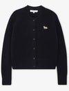 Women s Baby Fox Navy Cardigan LW00508KT1006 NA - MAISON KITSUNE - BALAAN 2