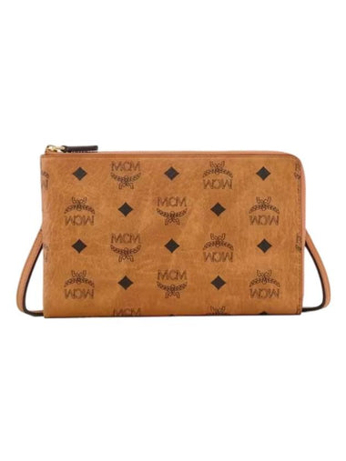 Ottomar Visetos Travel Pouch Bag Brown - MCM - BALAAN 1