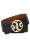 1.5" Miller Reversible Leather Belt Black Classic Cuoio - TORY BURCH - BALAAN 2