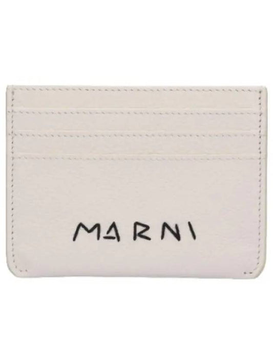 Logo Card Holder Ivory Wallet - MARNI - BALAAN 1