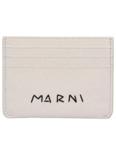 logo card holder ivory - MARNI - BALAAN 1