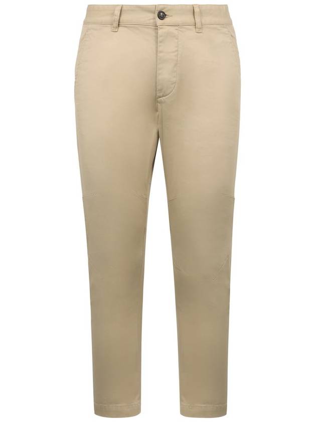 Cotton Sexy Straight Chino Pants Beige - DSQUARED2 - BALAAN 3