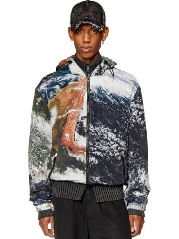 J-Warrett Nylon Printed Windbreaker - DIESEL - BALAAN 6