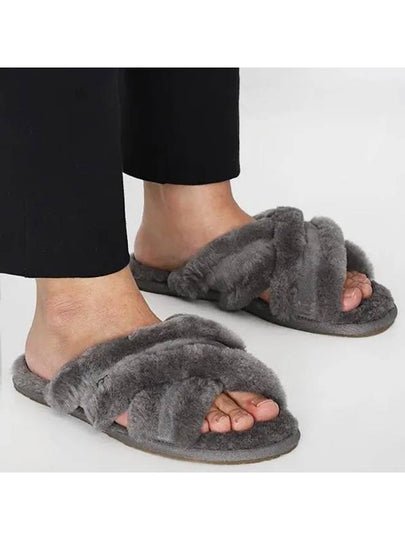 Scuffita Fur Slippers Grey - UGG - BALAAN 2