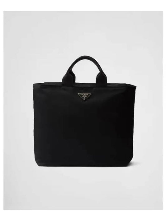 Triangle Logo Re-Nylon Tote Bag Black - PRADA - BALAAN 2