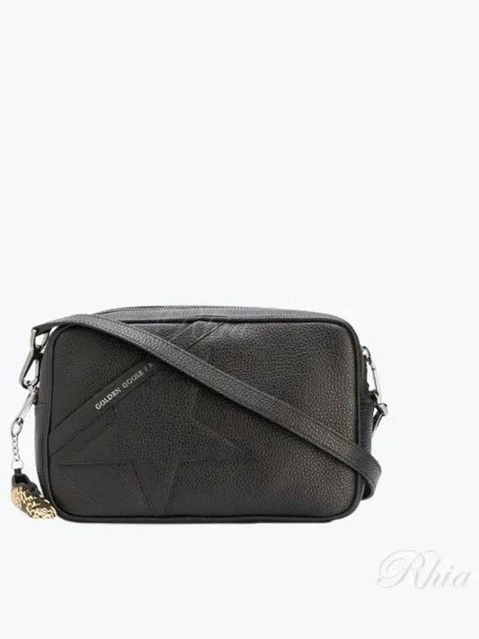 Glossy Leather Star Cross Bag Black - GOLDEN GOOSE - BALAAN 2