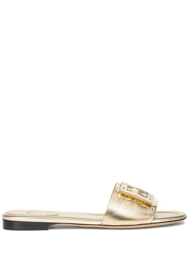 Fendi Sandals Golden - FENDI - BALAAN 1