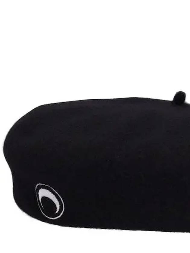 Marine Serre FRENCH French embroided logo detail beret - MARINE SERRE - BALAAN 4