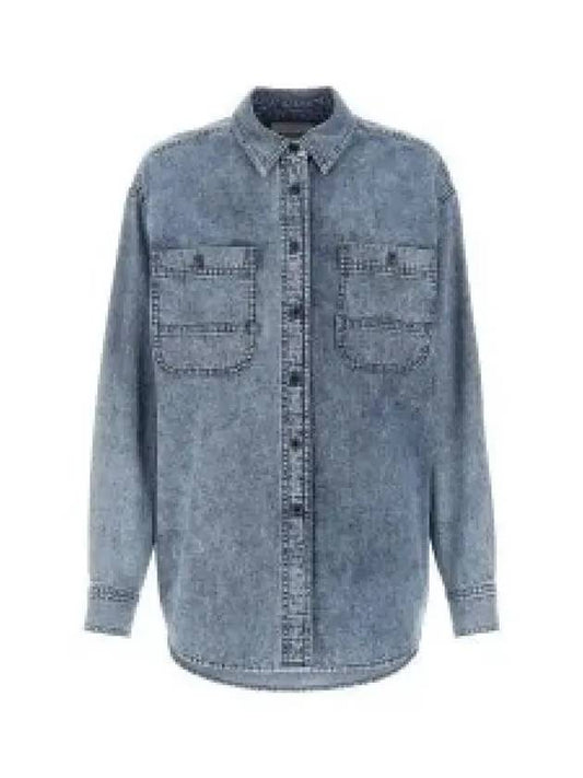 Women s Veraine Shirt Blue CH0004FAAIH38E 30BU 1009597 - ISABEL MARANT - BALAAN 1