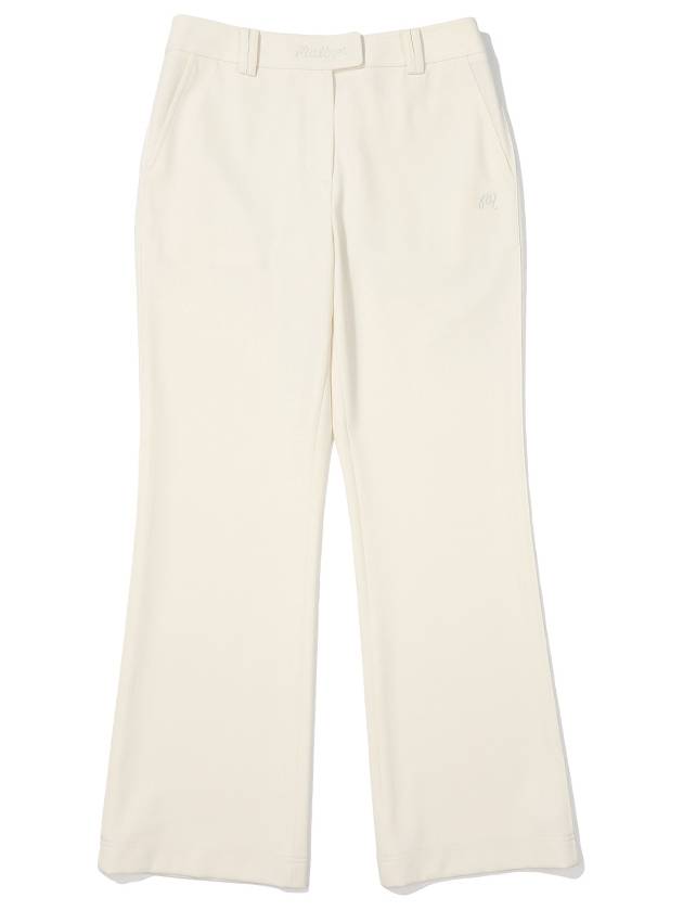 Side point performance pants CREAM WOMAN - MALBON GOLF - BALAAN 1