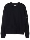 Cotton Fleece Sweatshirt Black - CP COMPANY - BALAAN 10