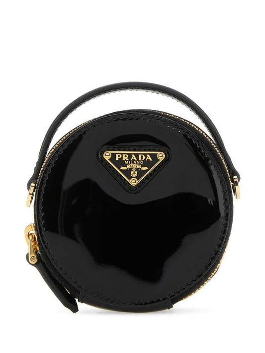 Patent Leather Mini Pouch Black - PRADA - BALAAN 1