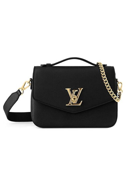 Oxford Lock Me Leather Cross Bag Black - LOUIS VUITTON - BALAAN 1