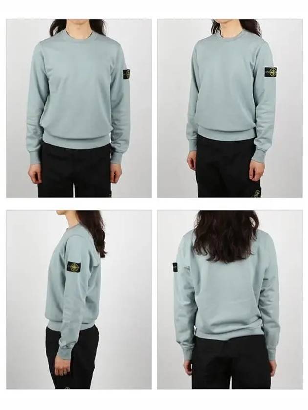 Wappen Patch Crew Neck Sweatshirt Dusty Mint - STONE ISLAND - BALAAN 3