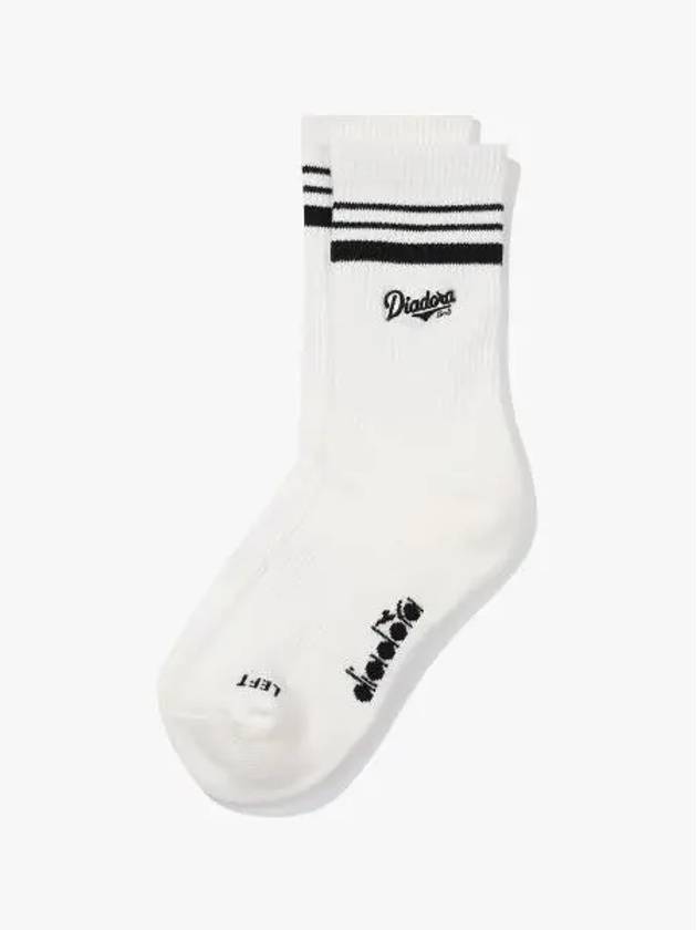 Diadora Classic Logo Quarter Socks BLACK - DIADORA - BALAAN 1