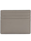 V Logo Signature Card Wallet Grey - VALENTINO - BALAAN 3