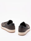 Enamel Triangle Suede Low Top Sneakers Grey - PRADA - BALAAN 4