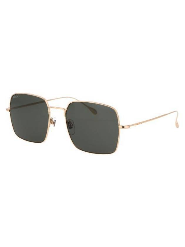 Eyewear Square Frame Sunglasses Gold Black - GUCCI - BALAAN 3