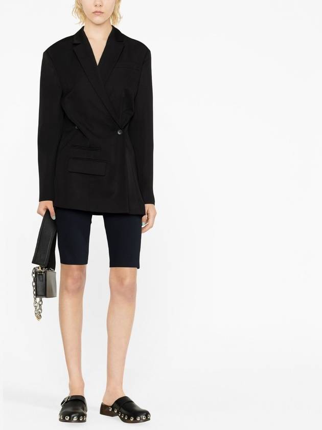 Women's La Best Tibau Crossover Double Breasted Blazer Jacket Black - JACQUEMUS - BALAAN 3