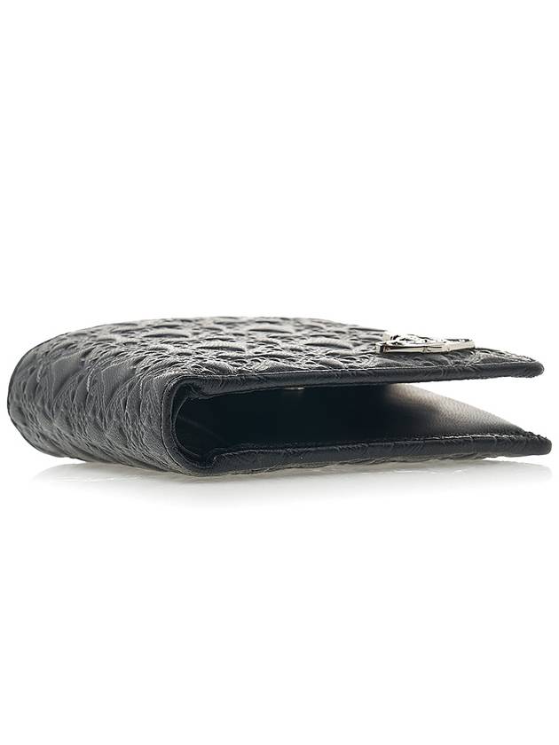 Embossed Nappa Leather Half Wallet Black - VIVIENNE WESTWOOD - BALAAN 6