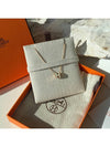 Mini Pop H Pendant Rose Gold & Blanc - HERMES - BALAAN 6