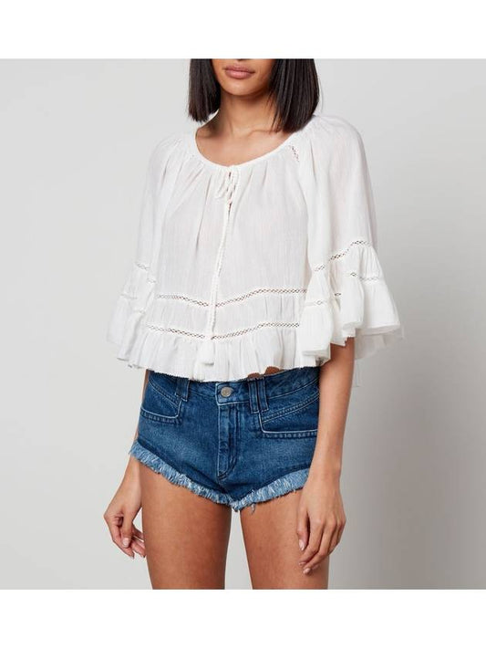 LIAM COTTON LINEN TOP - ISABEL MARANT - BALAAN 1