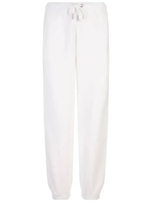 Women's Logo Track Pants White - MONCLER - BALAAN 1